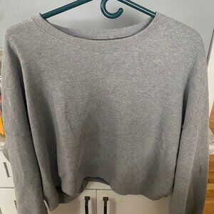 Cute gray crop sweatshirt